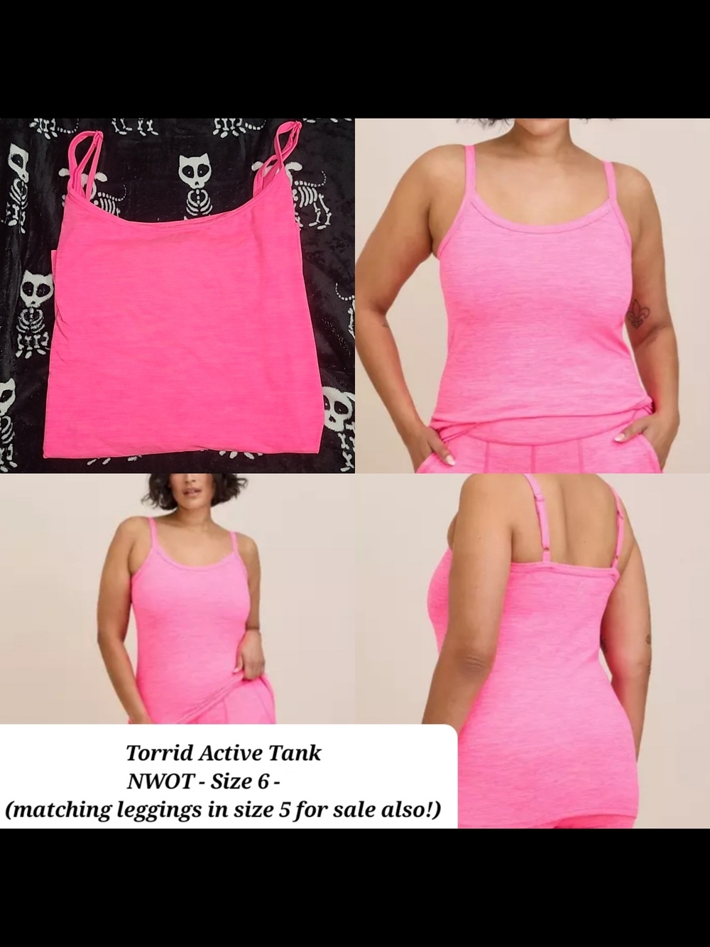 torrid Neon Pink Active Tank Top